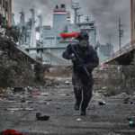 Teen Cosplay Boy Abandoned Building