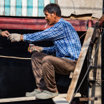 Worker in Klong Toey Slum