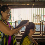 Hair cut in Klong Toey Slum