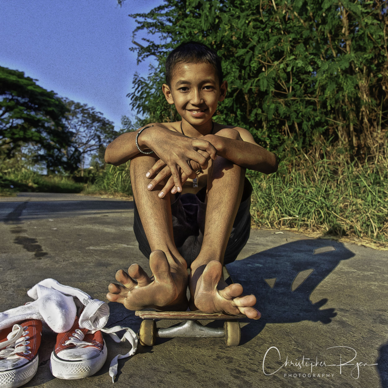 boy feet, barefoot skater, spread toes, kids feet, cute boy, shirtless boy, shirtless skater