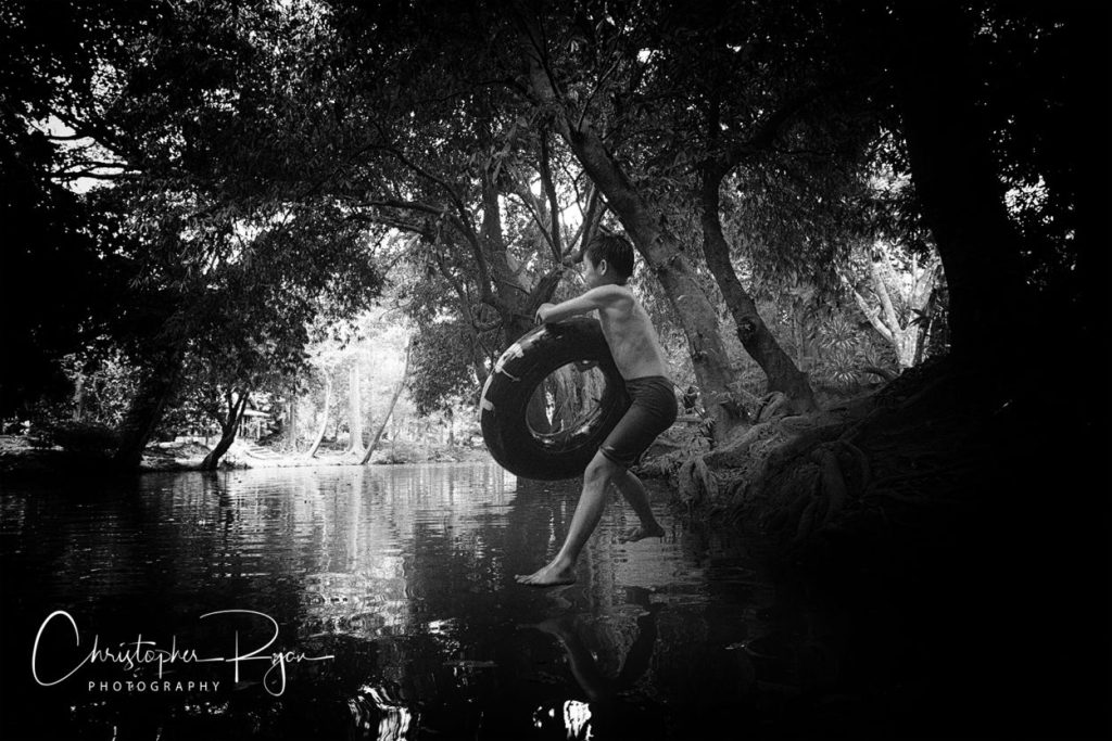 Boy on Inner Tube